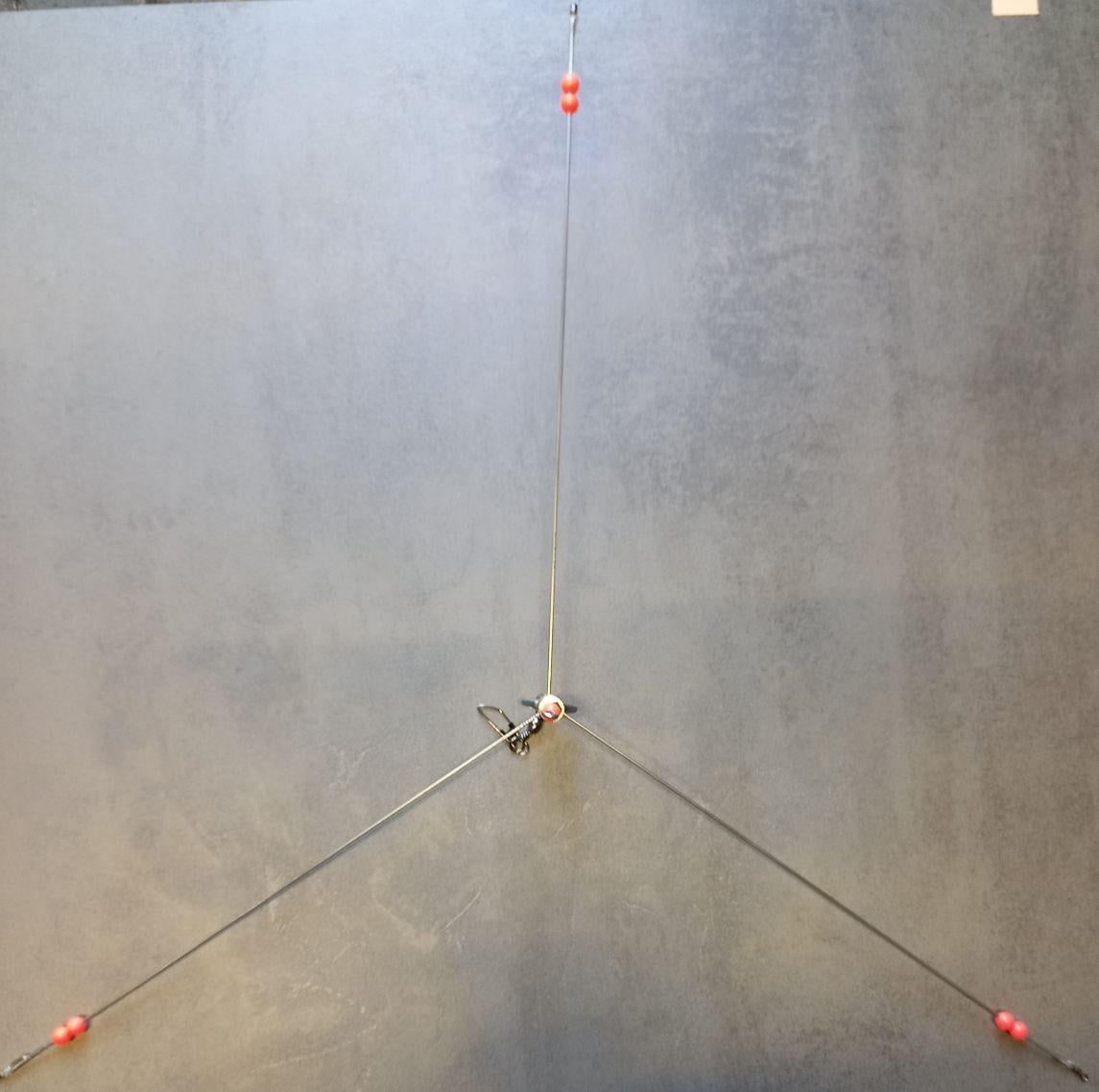 De Paraplu/helikopter onderlijn, de makkelijkste voor het bootvissen.