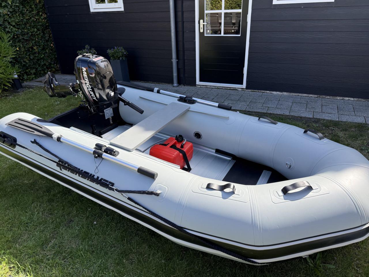 Quicksilver Sport 300 met Mercury 6PK buitenboormotor en veel extra's