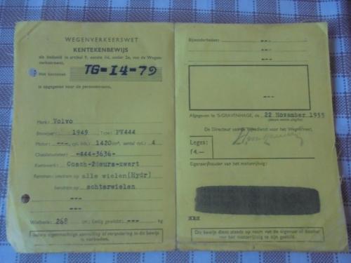 Volvo kenteken 1949