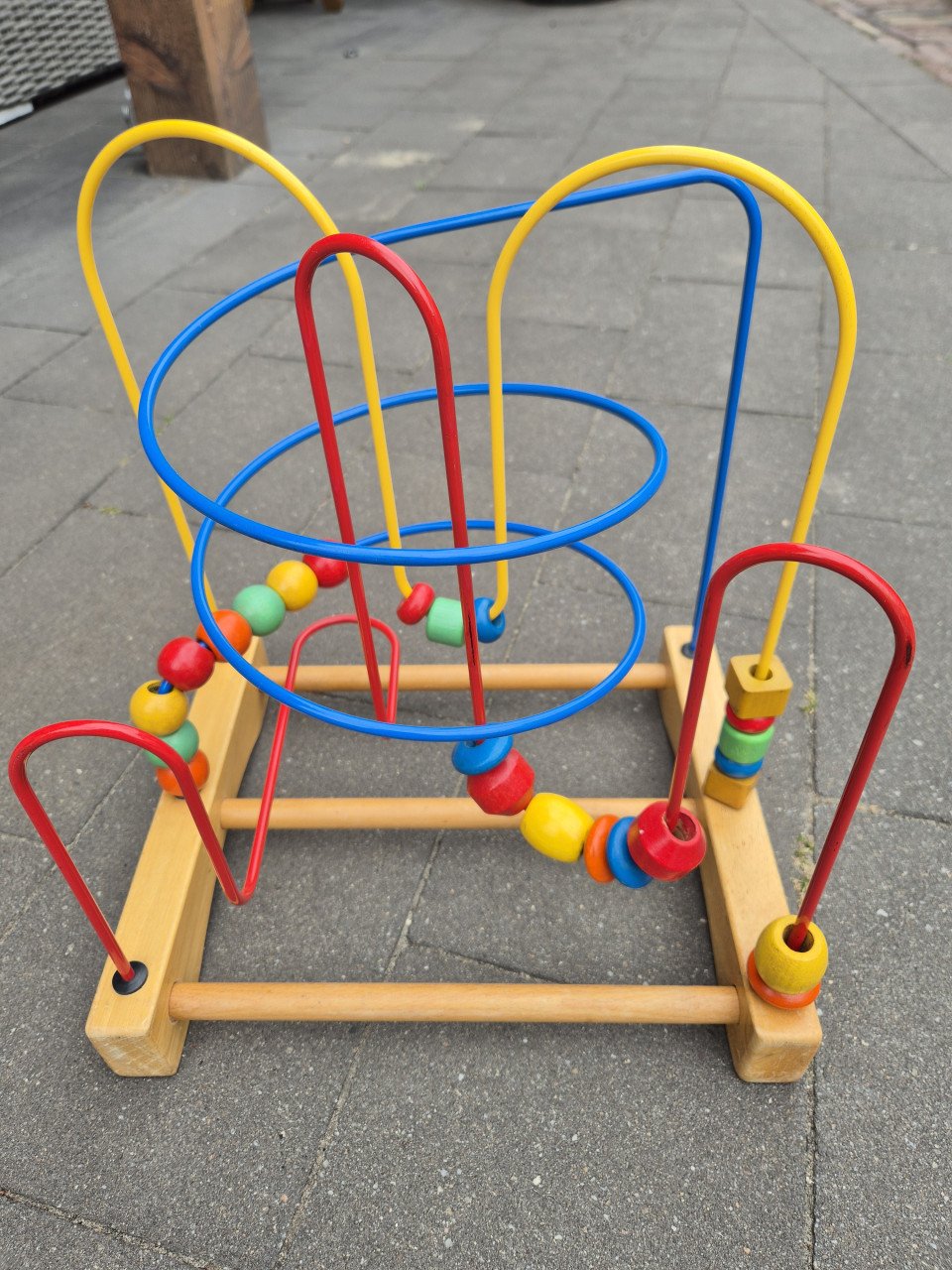 Houten kralenspiraal