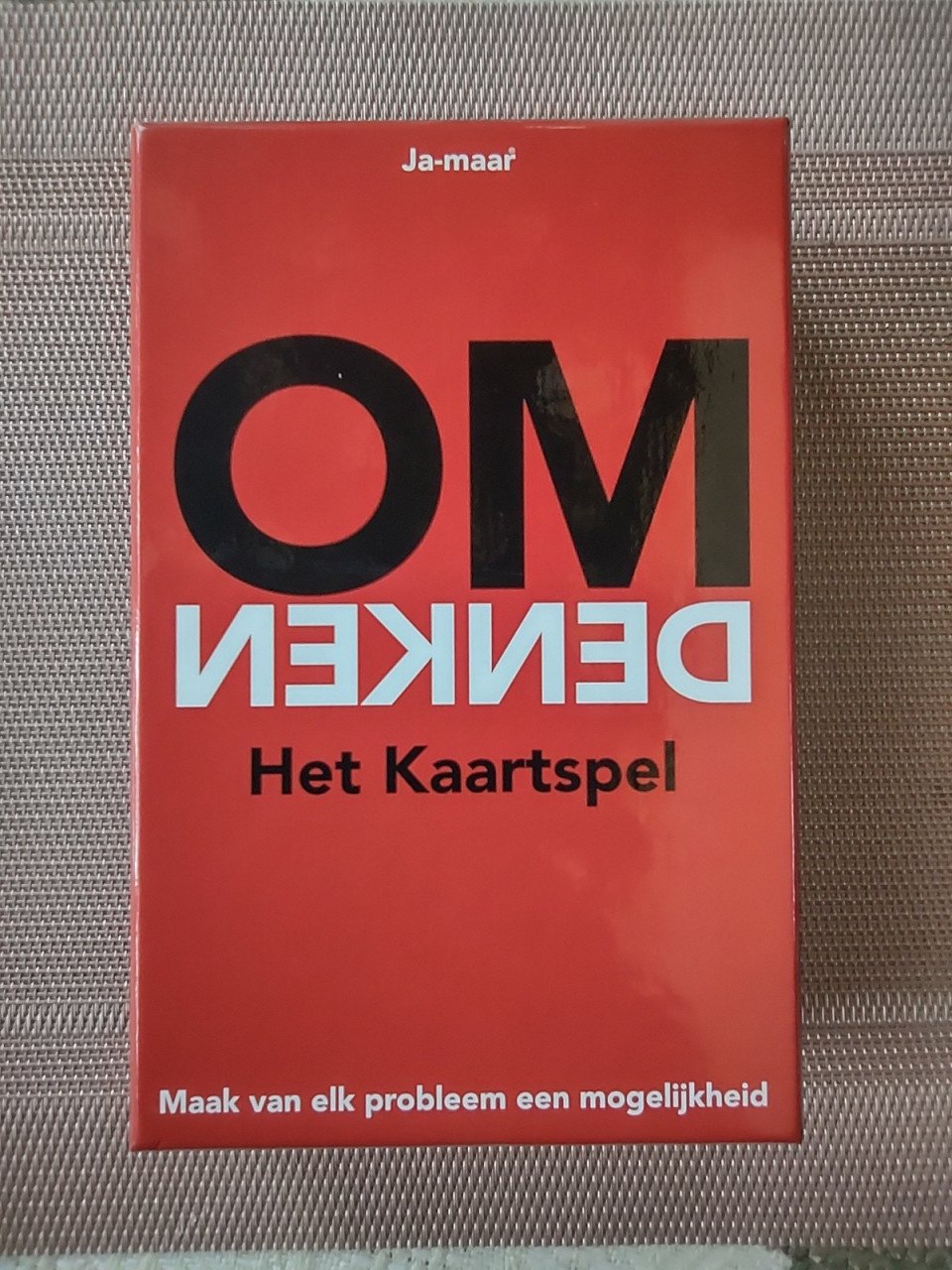 NIEUW! OMDENKEN Het kaartspel. Maak van elk probleem een mogelijkheid.