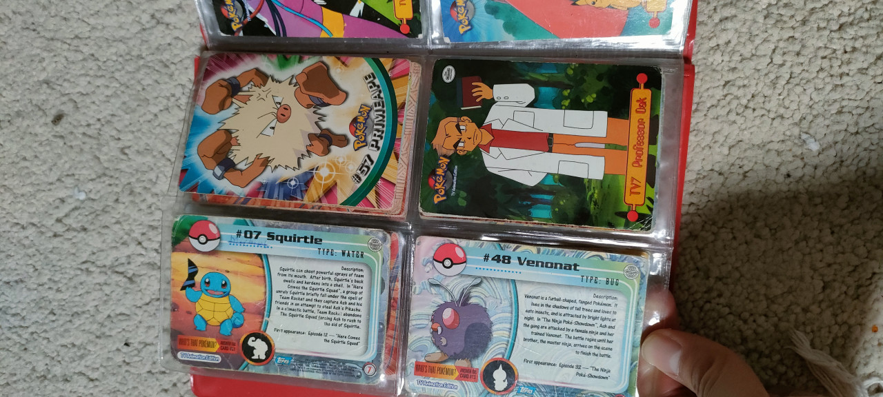 Pokemon boek met kaarten