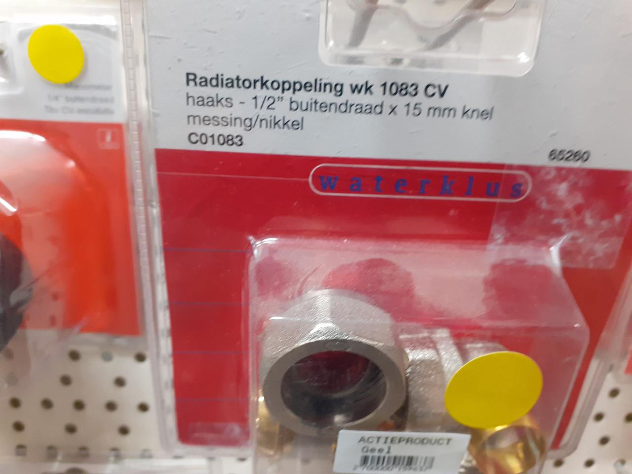 Veel installatiemateriaal, koppelingen,kraan ed 1 euro per stuk bij hhzb
