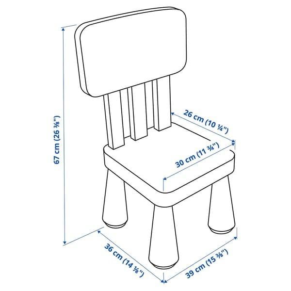 IKEA Mammut kindertafel met 5 stoeltjes - Zo goed als nieuw