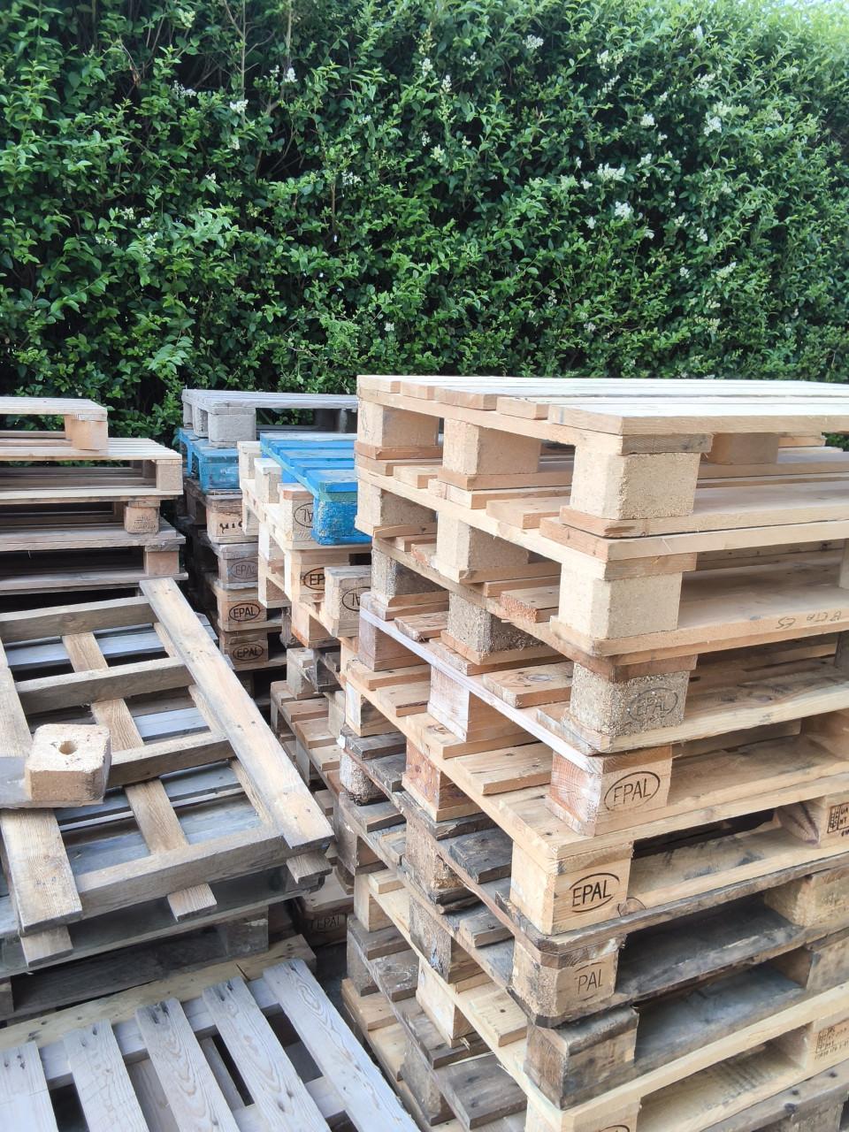 Partij europallets, gratis levering