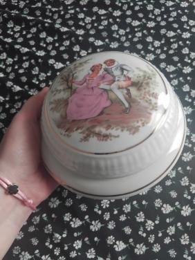Vintage Dekselpotje Porselein