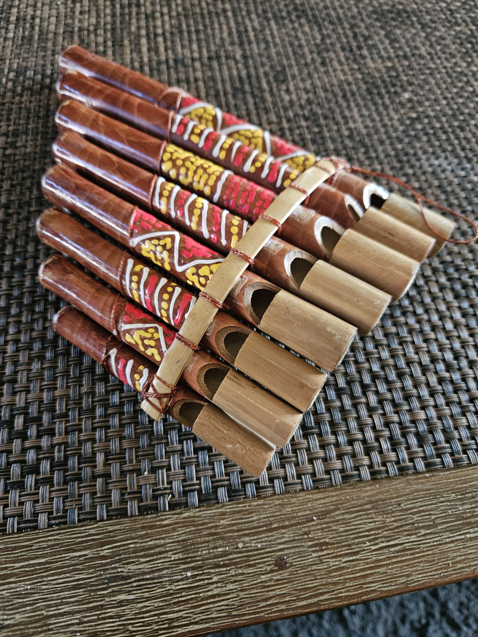 Mooie peruaanse panfluit in zeer goede staat...