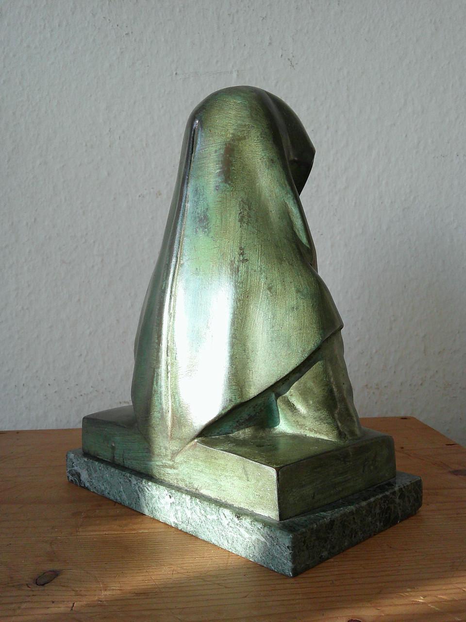 BRONZEN BEELDJE IN ART DECO ,VLAANDEREN JAREN '20 , '30.