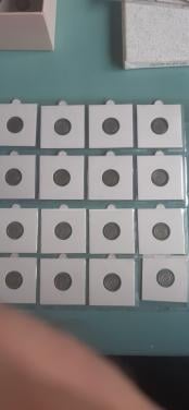 Zilveren dubbeltjes wilhelmina 16 stuk