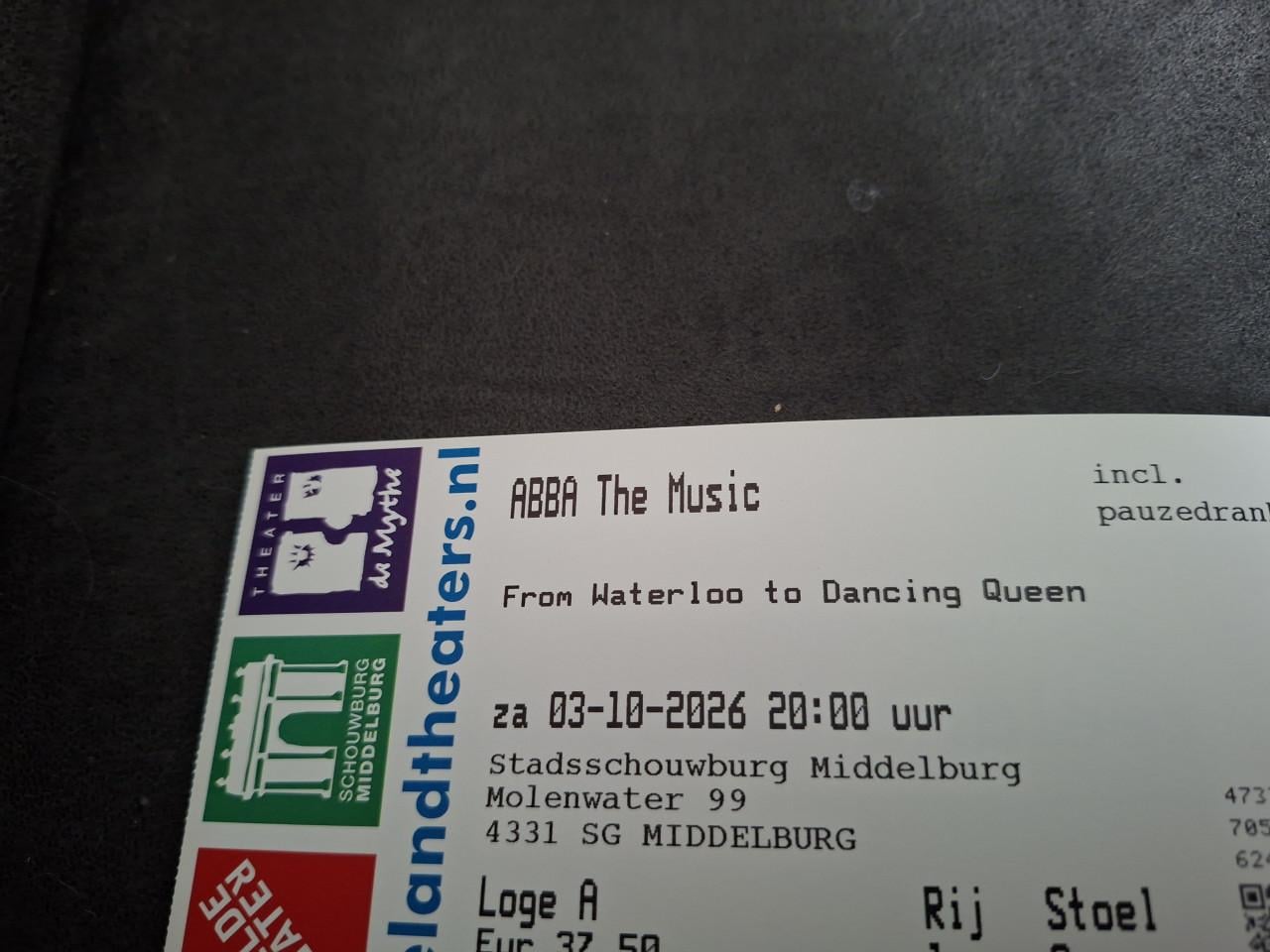 2 kaarten ABBA the music