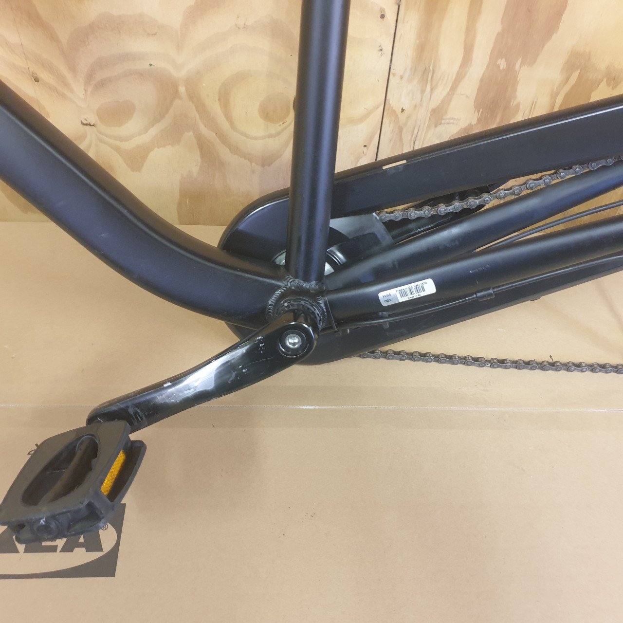 Frame met cranckstel en zadelpen Gazelle Esprit 28 inch