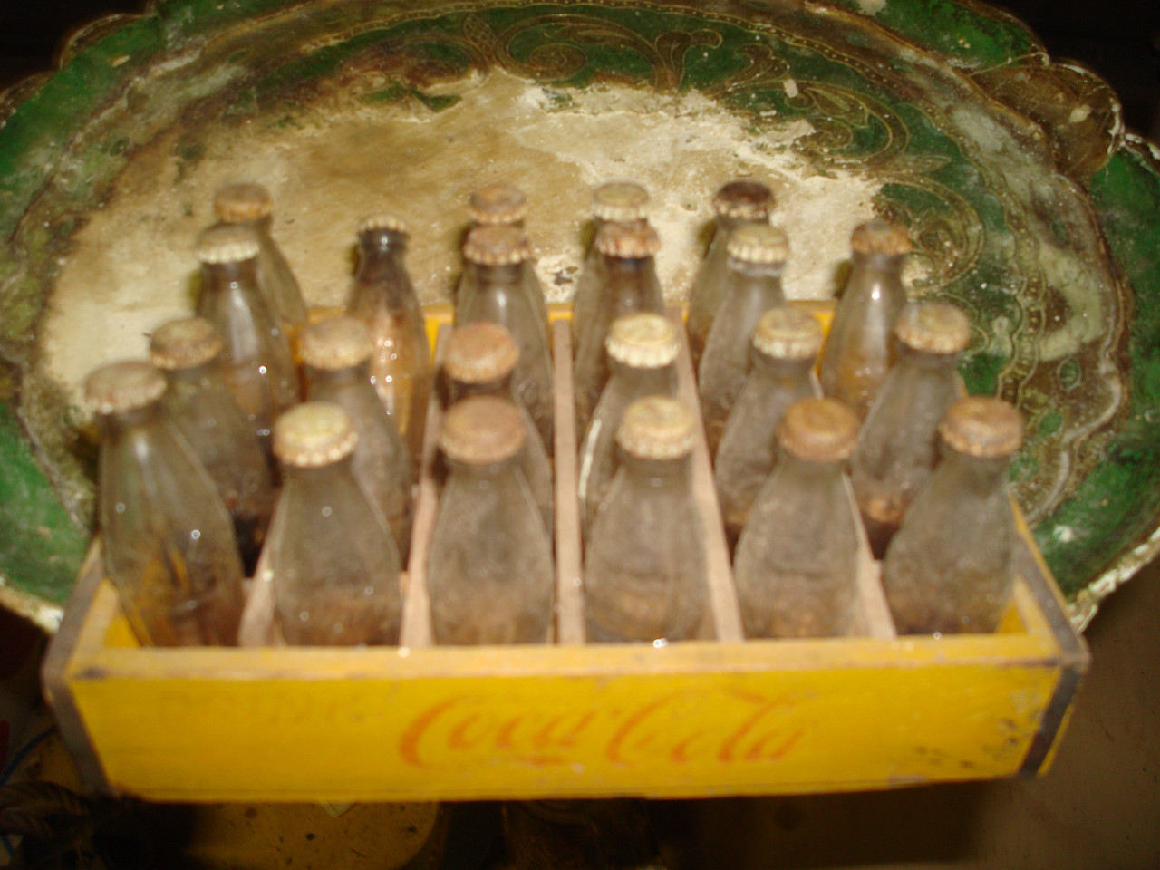 Coca Cola krat mini flesjes