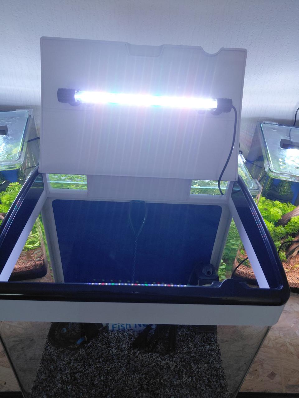 3 x panoramisch aquarium 35 ltr
