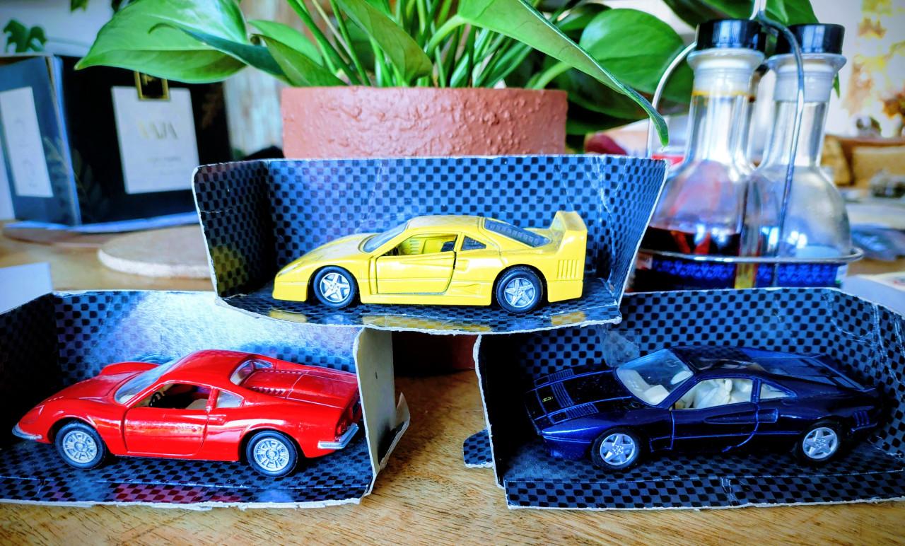 3 nieuwe modelautos ferrari s