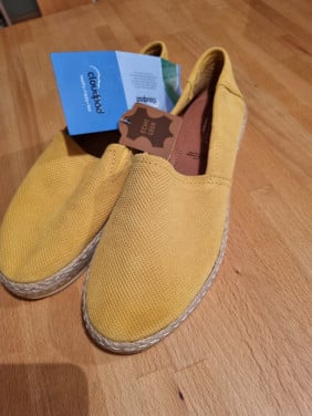 Nieuwe lederen espadrilles maat 38