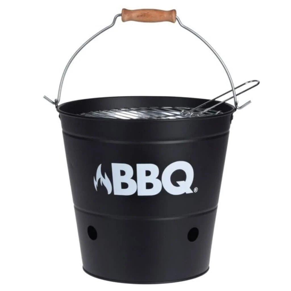 RVS Barbecue op houtskool met groot rooster