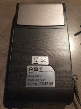 Mooie Vosonic VP8860 multimediaspeler incl leren tas en oplader....