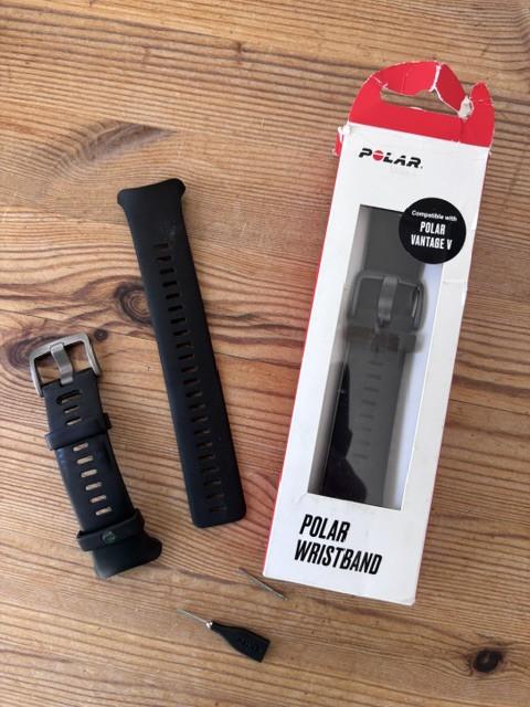 Siliconenband Polar Vantage V (origineel + reserve)