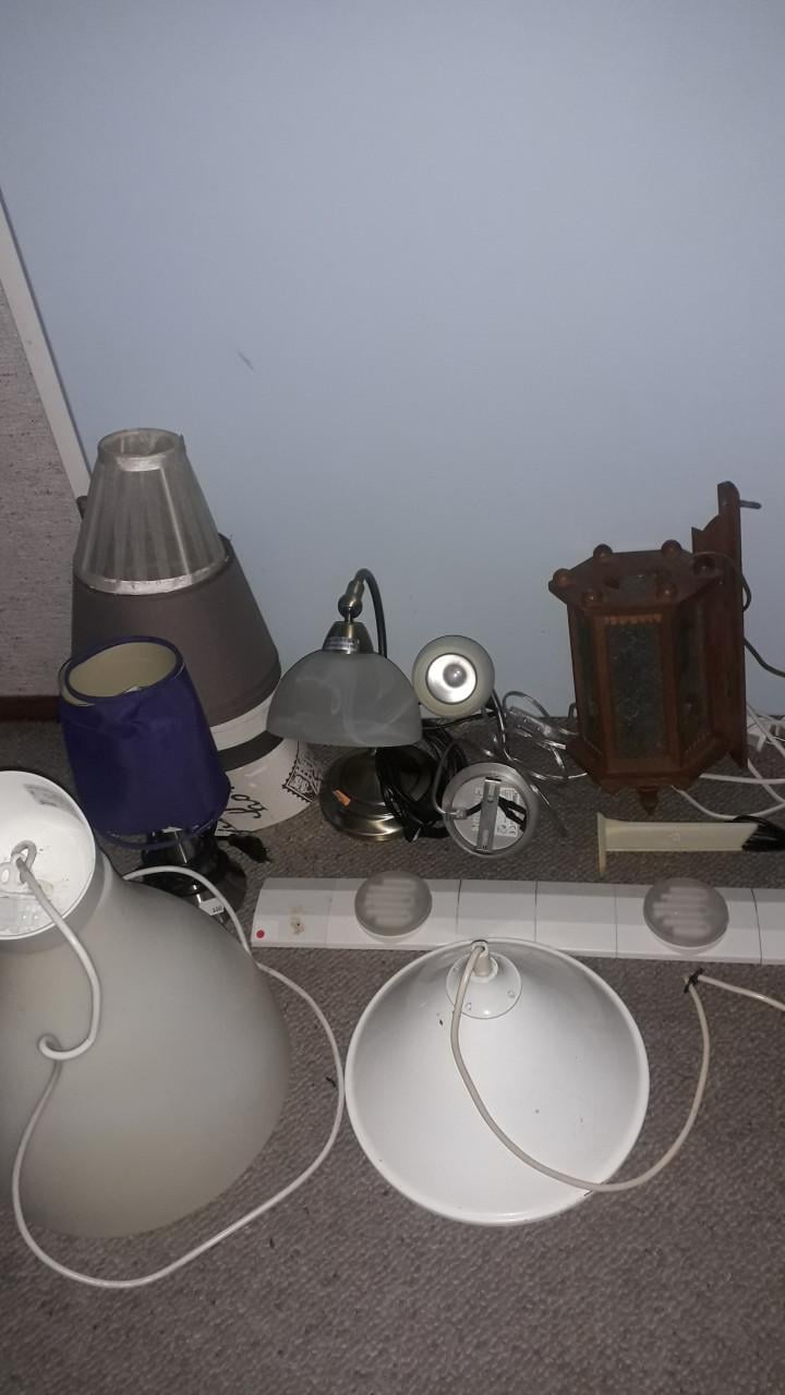 Grote partij schemerlampen en meer