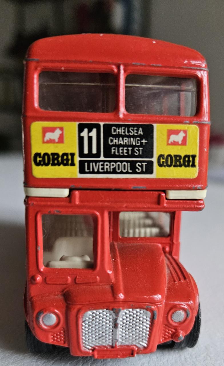 Originele rode dubbeldekker Corgi