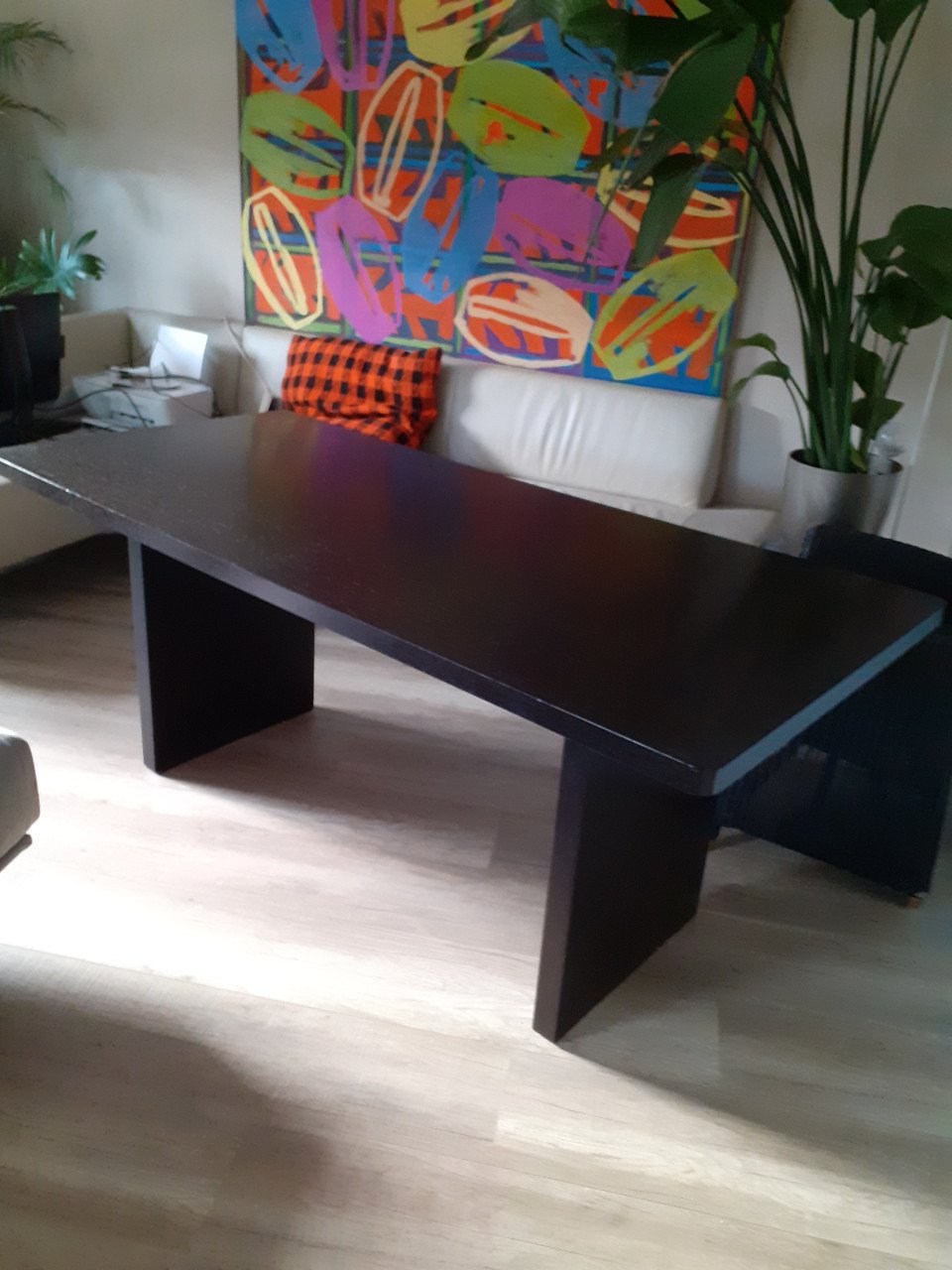 DONKER BRUINE EETKAMERTAFEL