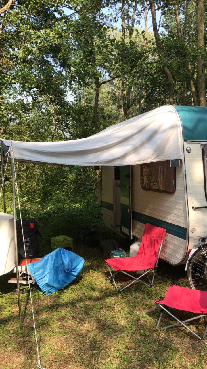 Mooie retro Ever caravan