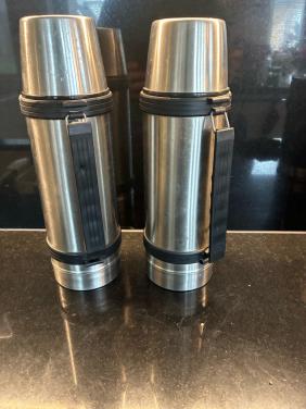 2x RVS thermoskan
