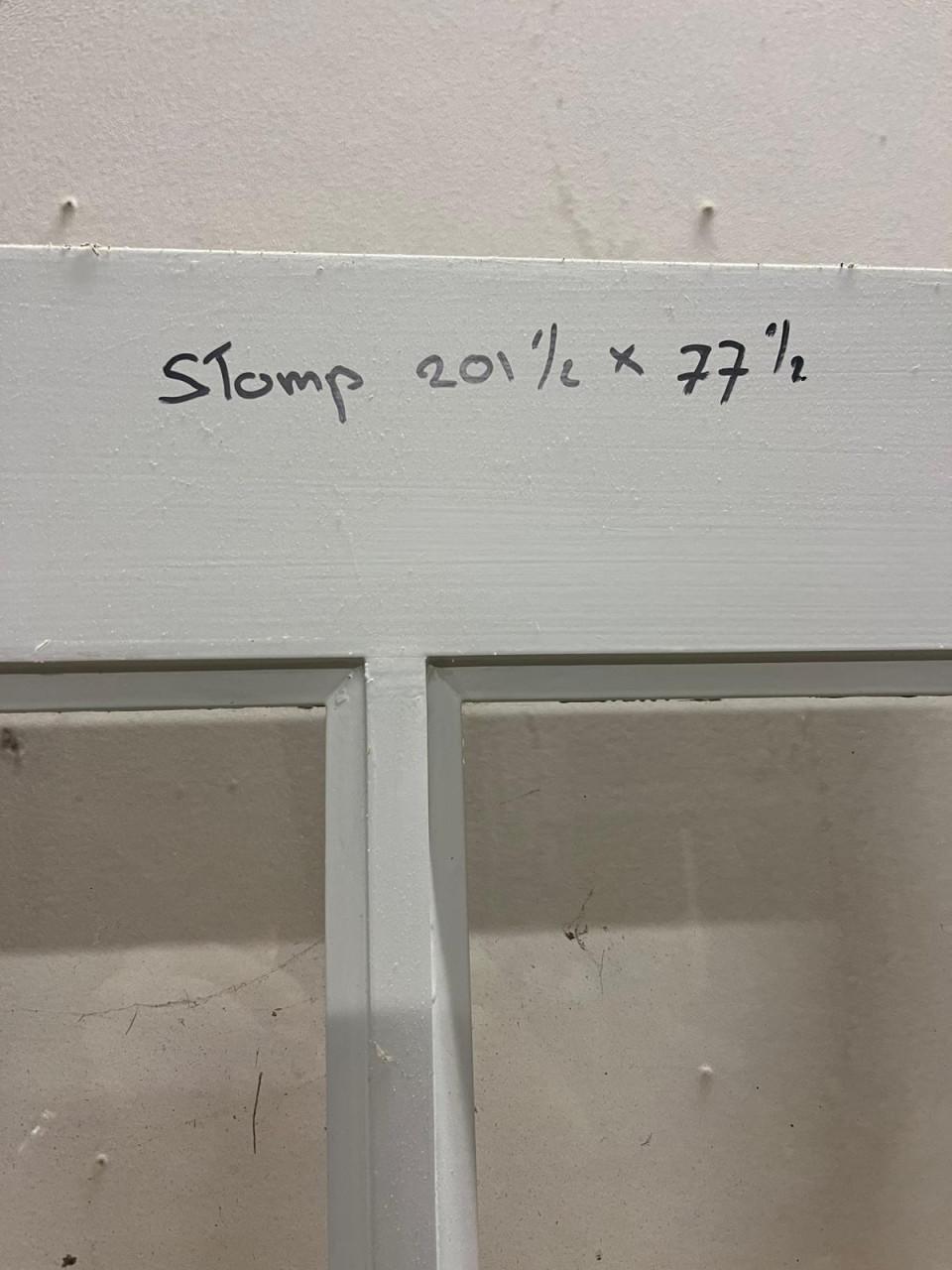 Stompe binnendeur met glas