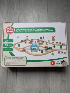 Houten treinbaan