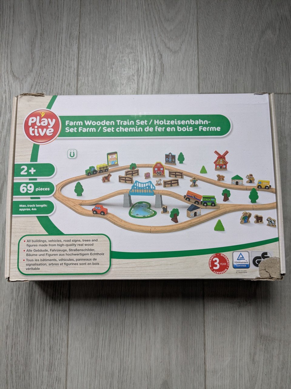 Houten treinbaan