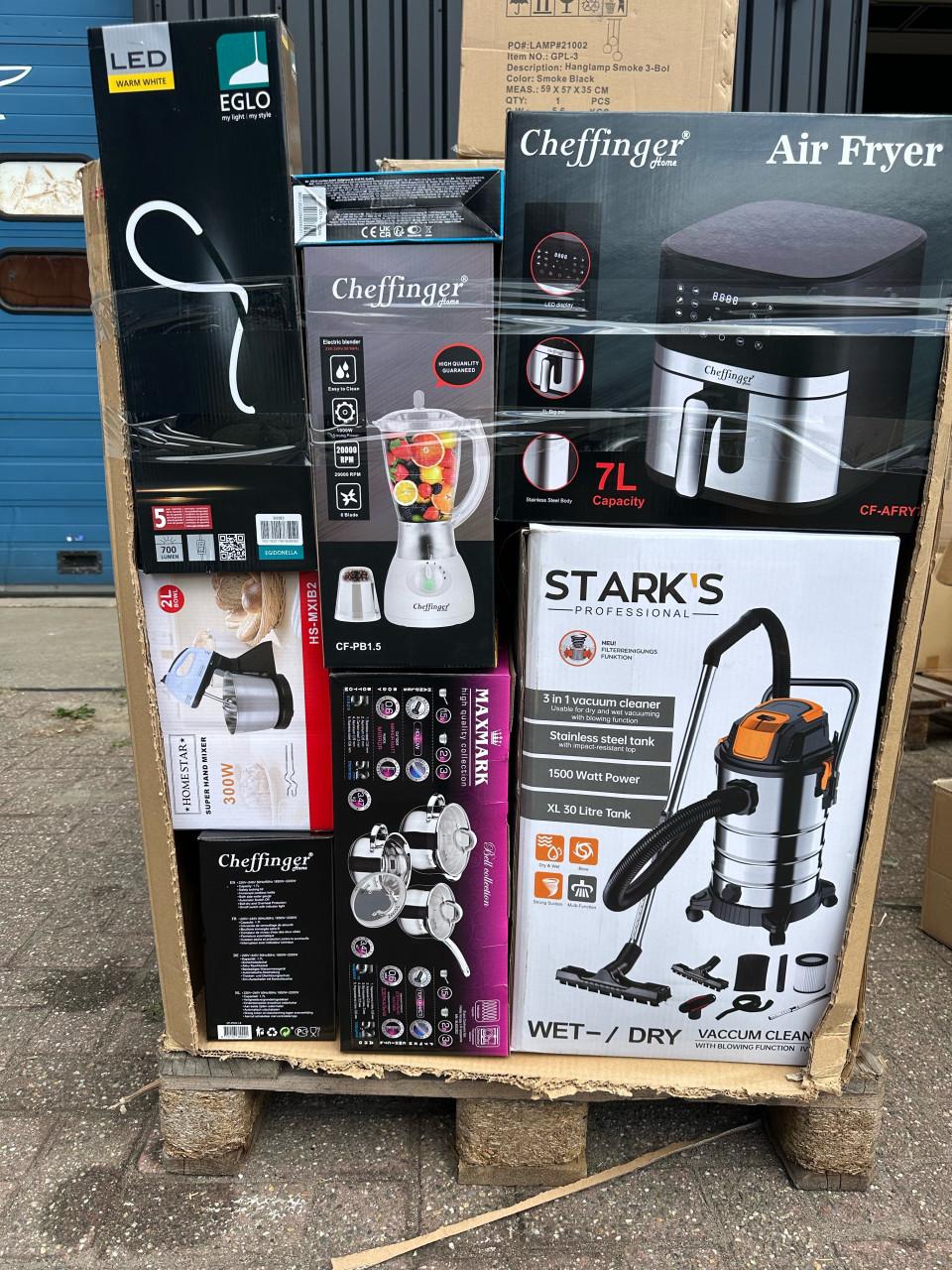 Mixpalets met niewe producten