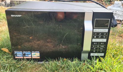 Combimagnetron met grill en heteluchtfunctie