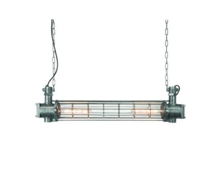 Industriële hanglamp eettafel