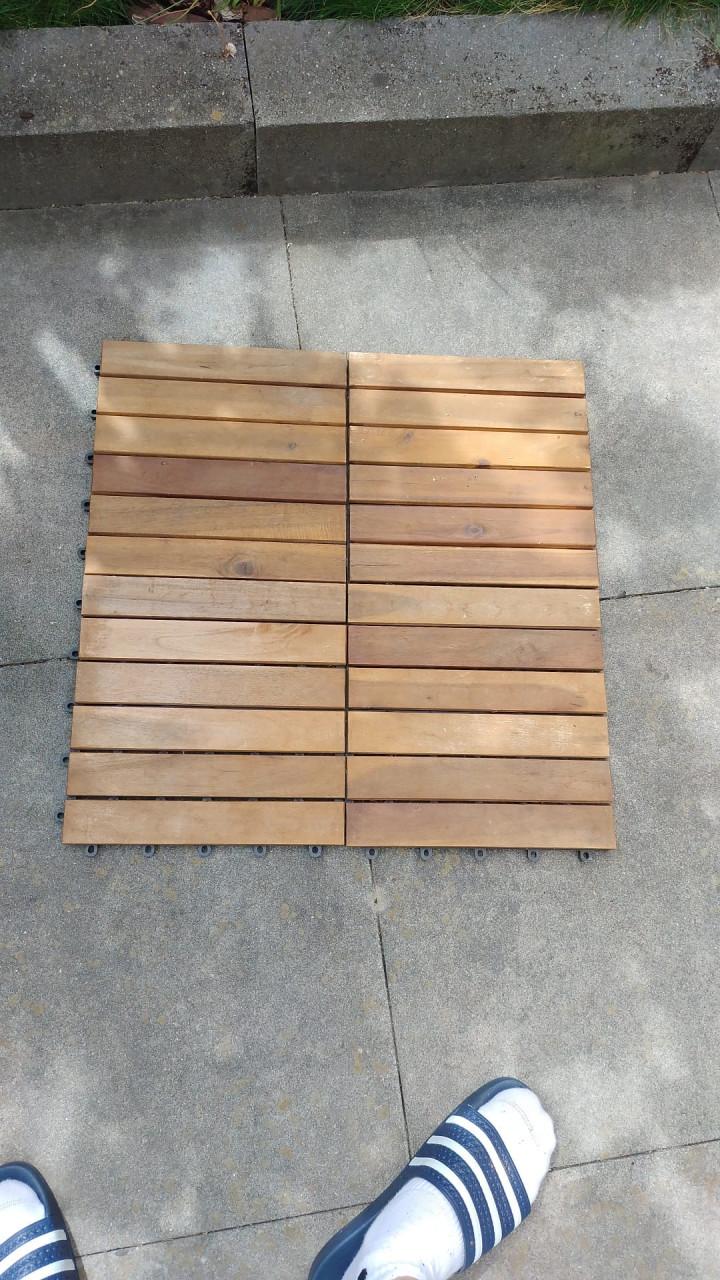 40 stuks Houten Kliktegels (30x30 cm)