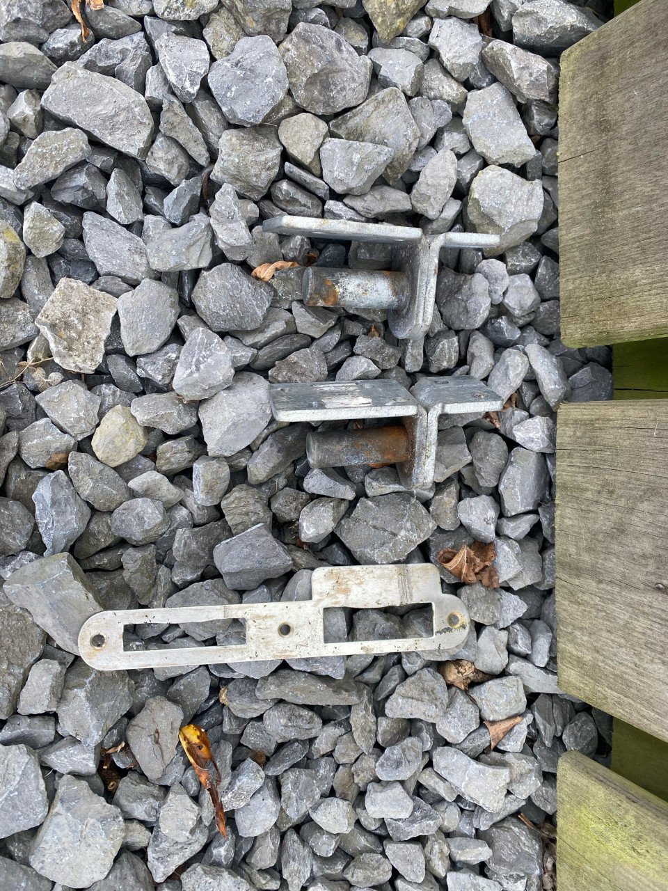 Poortdeur douglas met stalen frame