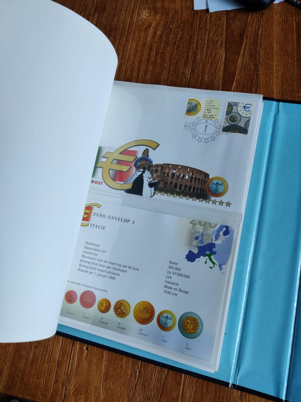 Verzamelalbum van gulden naar euro.