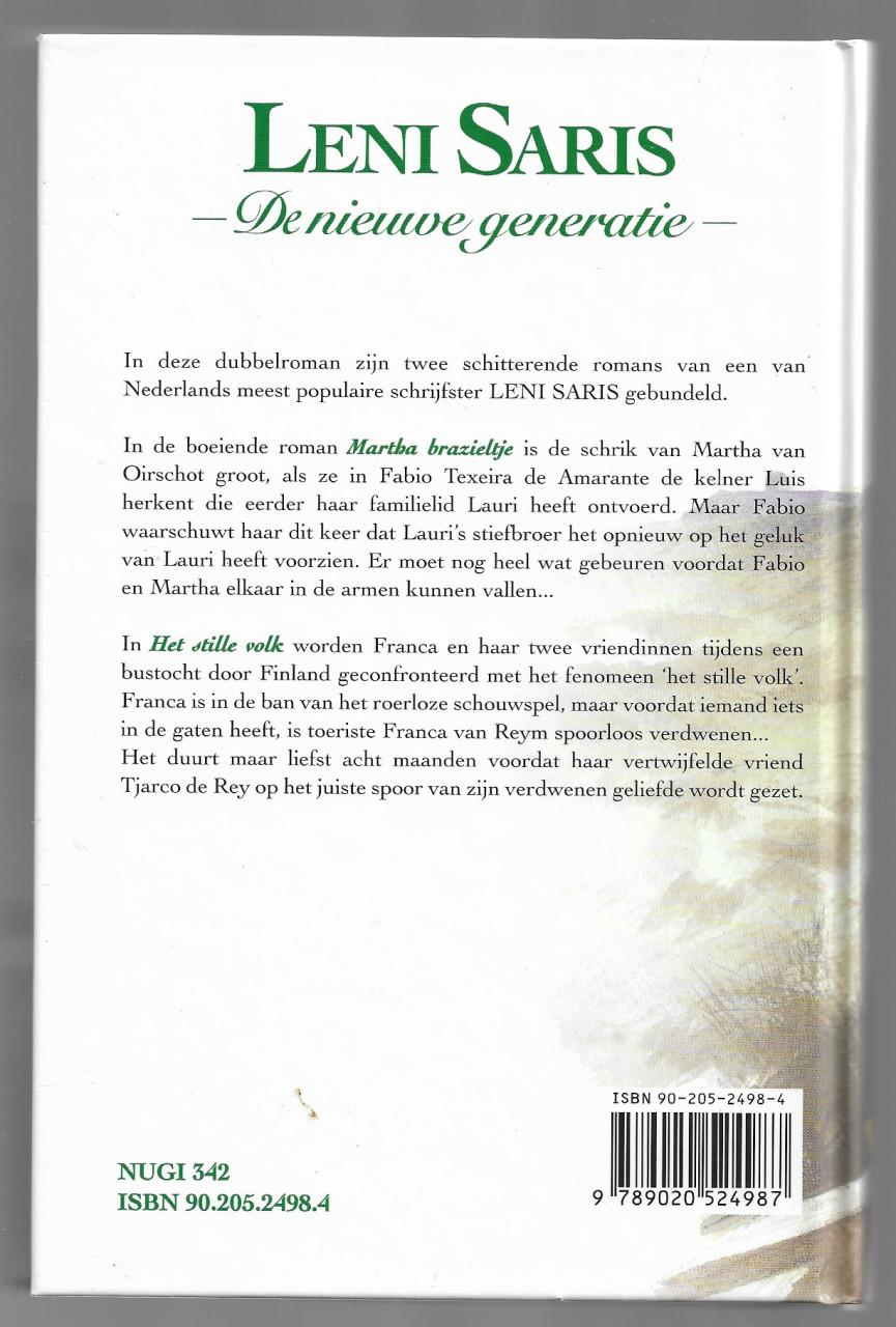 Boeken  B 56    De nieuwe generatie   Leni Saris  280 bladzijde