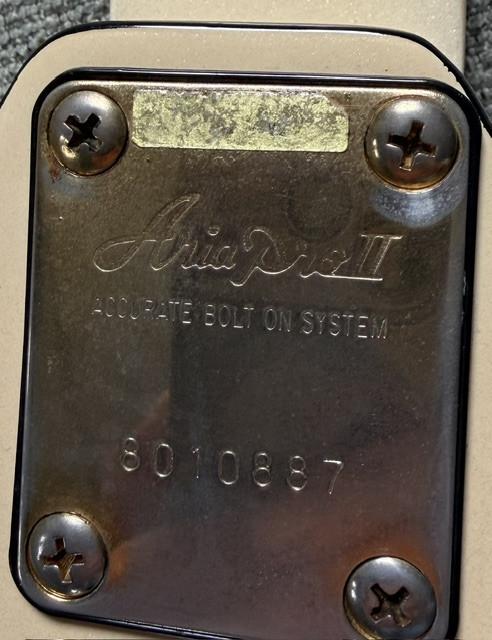 Prachtige Aria Pro II gitaar.