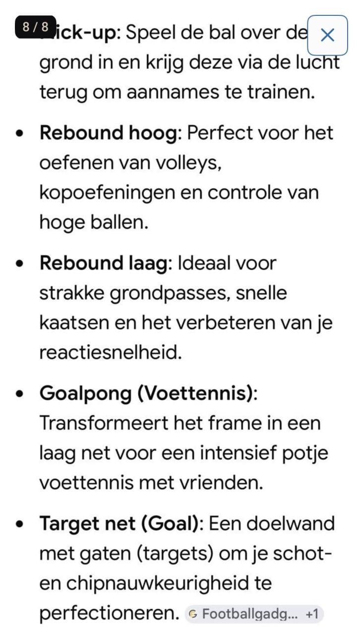 Goalgetter voetbal Rebounder