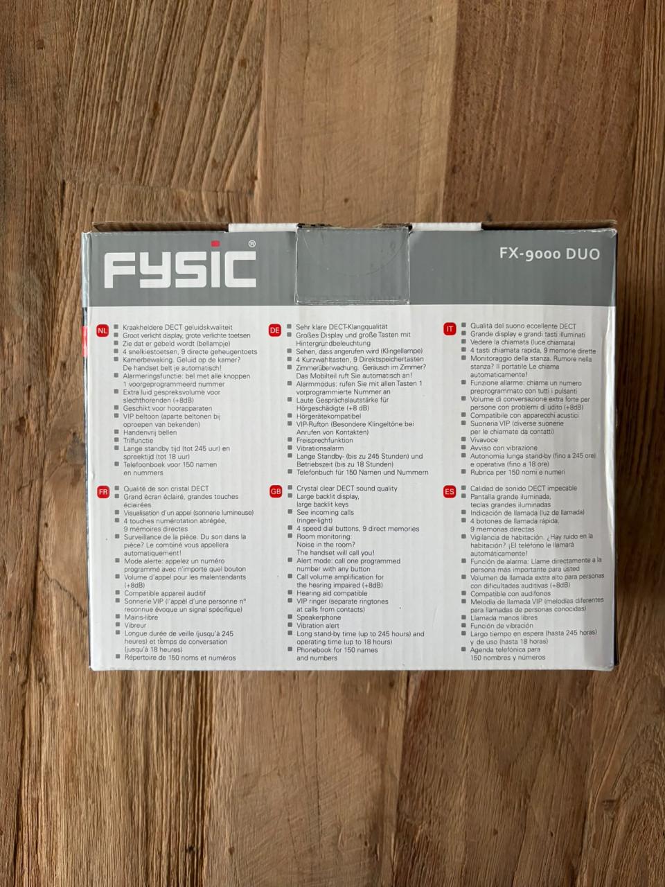 Fysic FX-9000 Duo seniorentelefoon