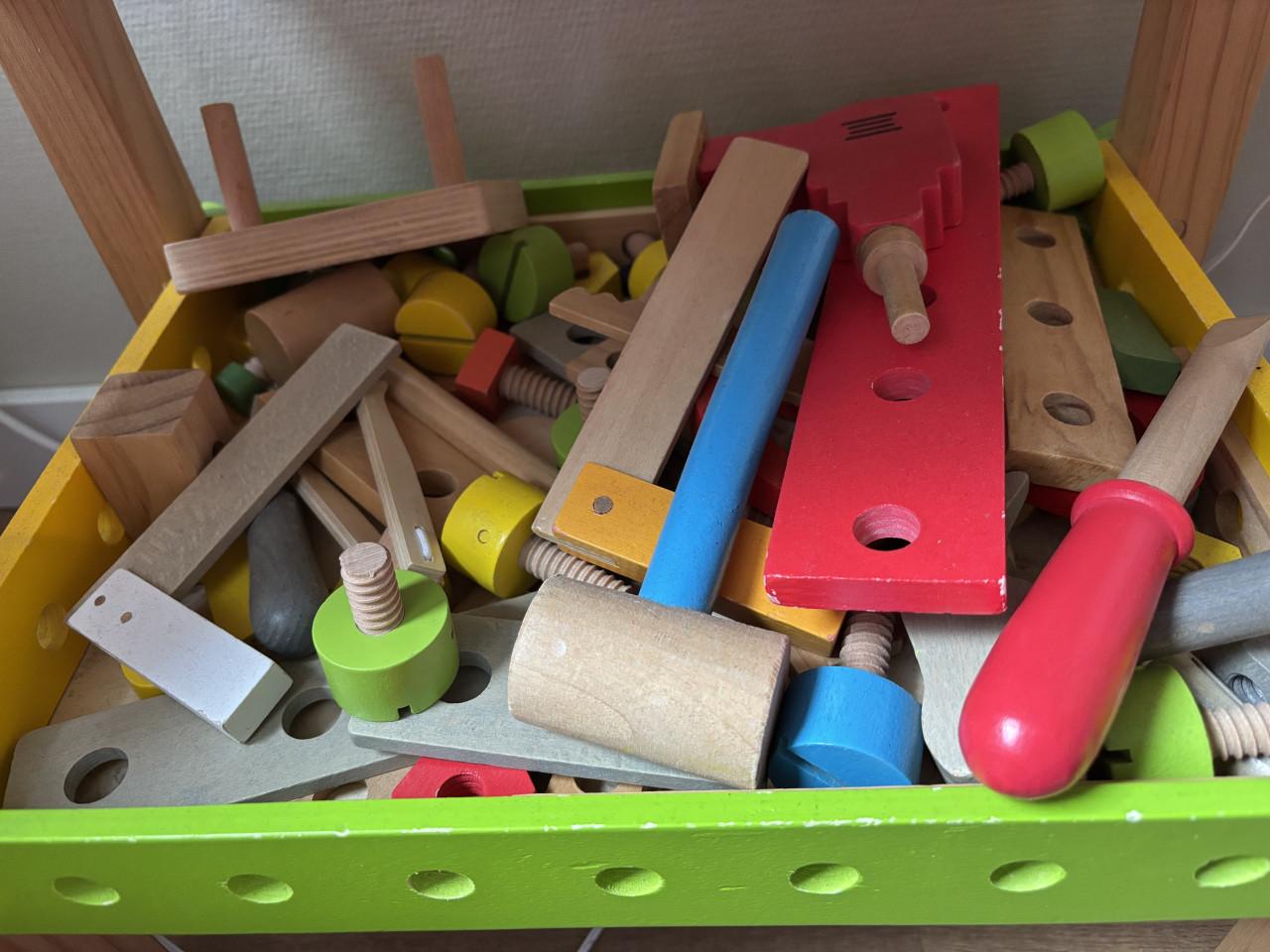 Houten speelwerkbank