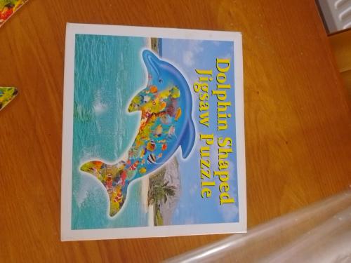 Puzzel dolfijn vorm compleet