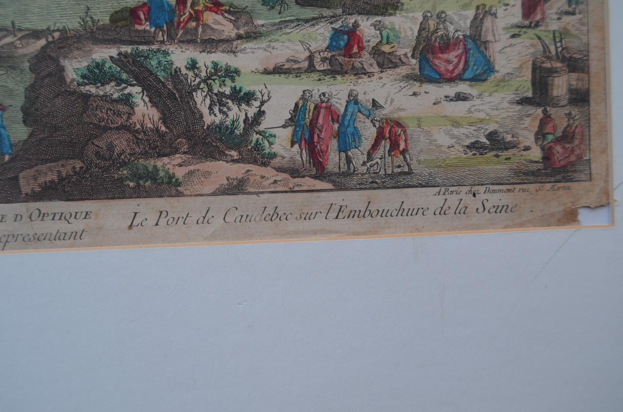 Parijse Opticaprent 18e eeuws.