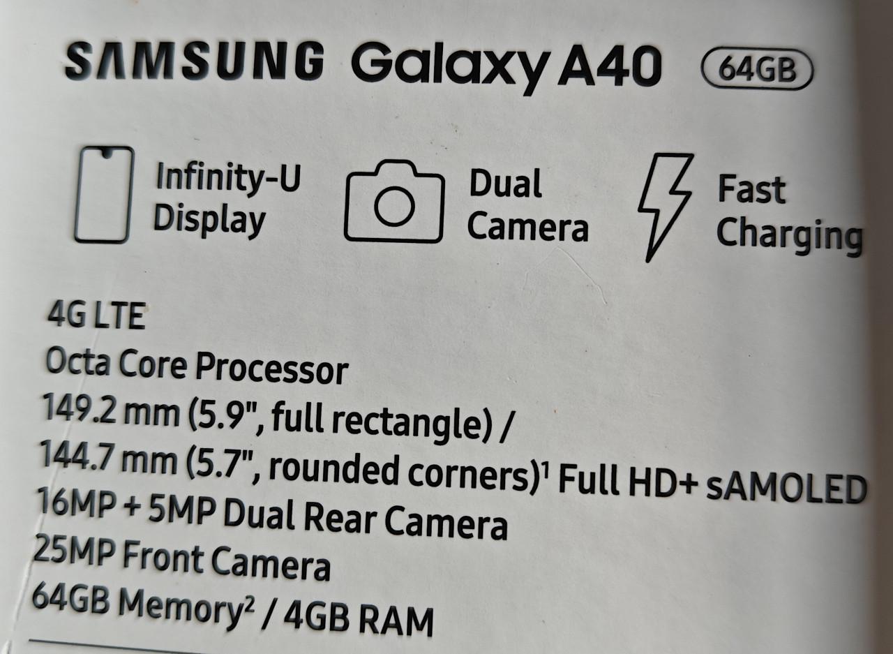 Telefoon Samsung A 40