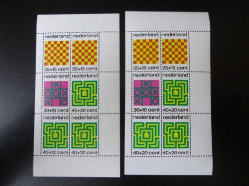 Nvph 1042 met verschillende letter/cijfer dikte