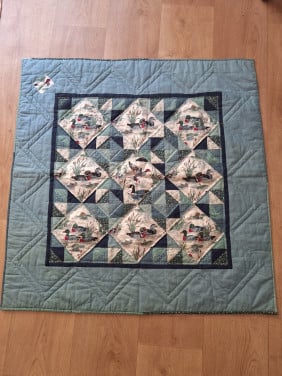 Handgemaakte quilt