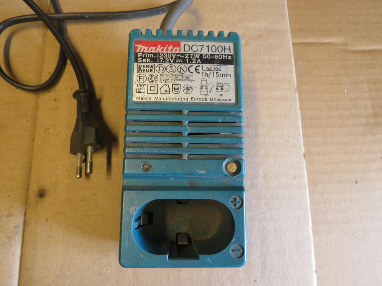 Gezocht accu lader Makita 7,2 v