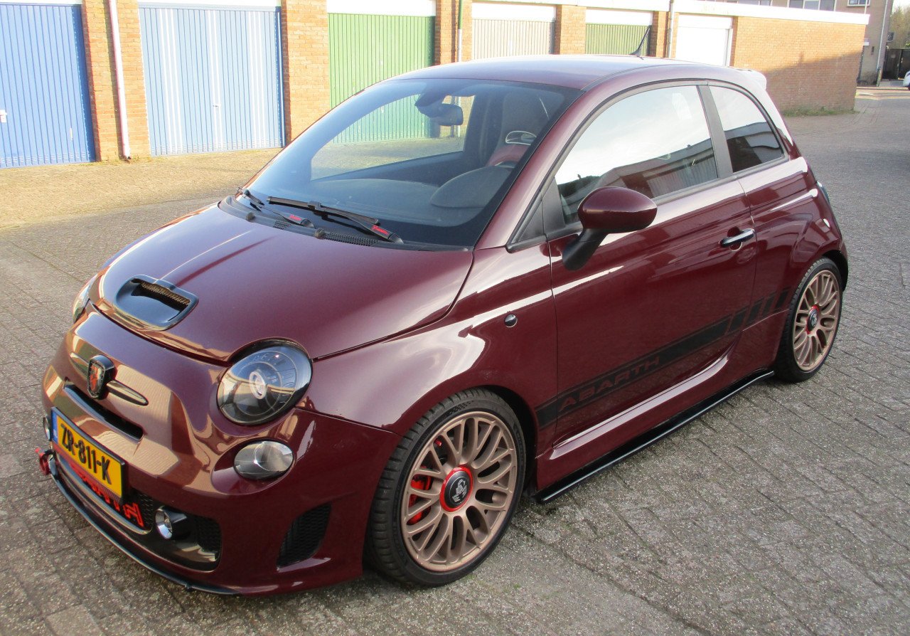 Snelle Fiat 500 1.4 Abarth  Maseratie uitvoering (replica)Nieuwe Apk, 180pk