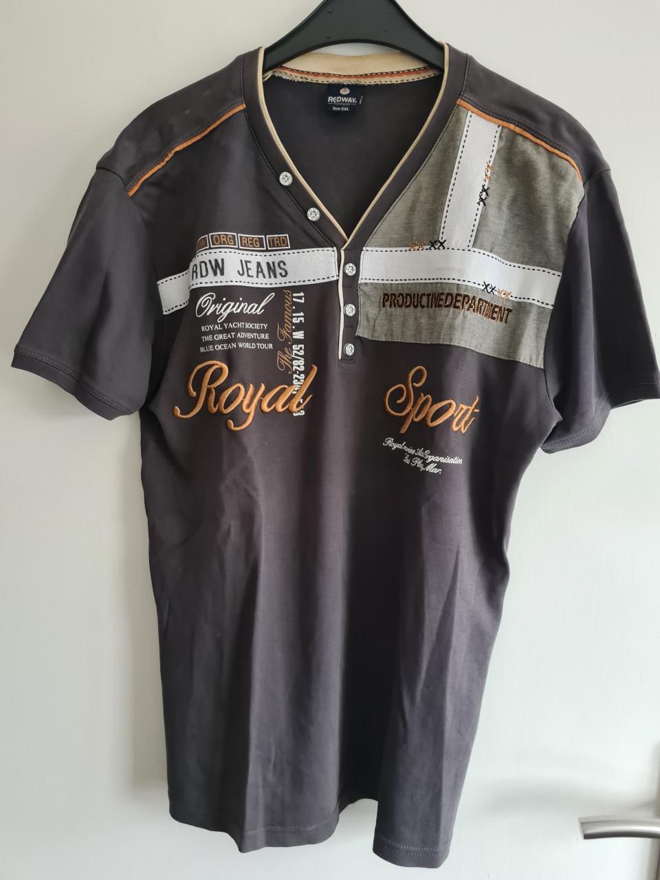 Antraciet grijs poloshirt van Red way Maat XXL