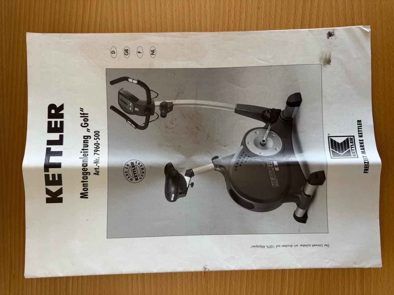 Hometrainer Kettler Golf - Cardio Fitness